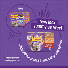 Friskies en salsa sabrosa con trozos de pollo para gatos