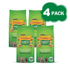 Friskies nutrición completa para gatos adultos de interior.