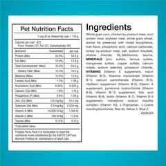 Friskies Party Pack’d receta completa con 38 nutrientes esenciales para gatos saludables.