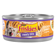Friskies pedacitos carne cena en salsa, textura jugosa para gatos adultos.