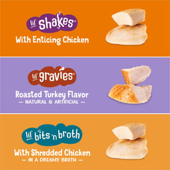 Friskies Pollos Favoritos pedacitos y caldo: complemento sabroso para croquetas secas