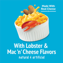Friskies Langosta Mac N' Cheese: porciones bajas en calorías para masticar.