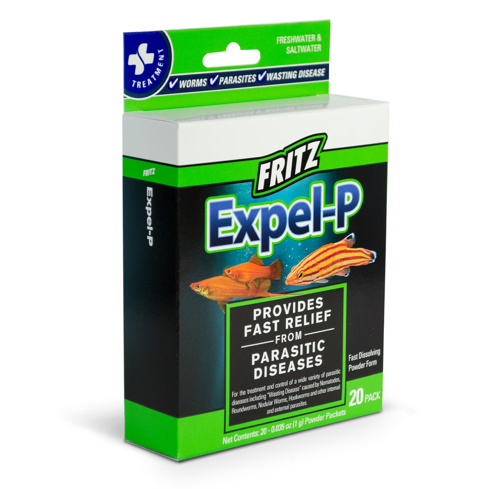 Botella Fritz Expel-P lista para uso en acuario