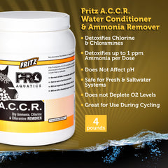 Fritz PRO, textura en polvo, dosificación precisa para eliminar amoníaco.