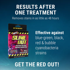 Slime Out de Fritz Aquatics vertido en agua para mejorar la claridad