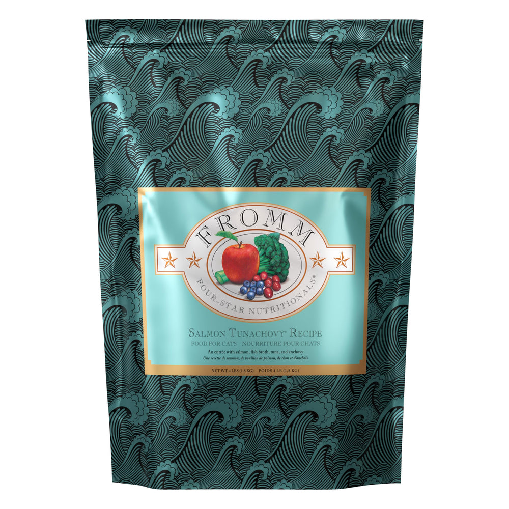 Fromm Four-Star Salmon Tunachovy, bolsa 4l, alimento seco para gatos con digestión eficiente.