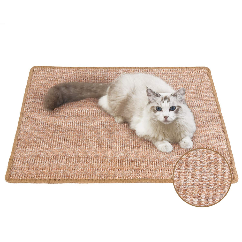 Alfombra rascadora FUKUMARU, sisal natural, duradera para uñas felinas