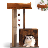 FUKUMARU árbol para gatos: base cuadrada estable para juego seguro.