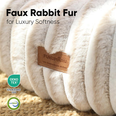 Funda extraída FUKUMARU cama dona gradiente caramelo, lavado sencillo y rápido.