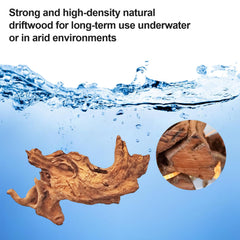 FUNOJOY madera flotante para acuario, ramas 5-7 pulgadas, crea puntos de apoyo y escondites.