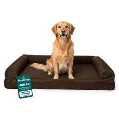 Cama ortopédica Furhaven para perros grandes con base de espuma que apoya articulaciones.