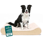 Cama ortopédica FurHaven para perro grande ofrece soporte ortopédico y confort prolongado.