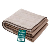 FurHaven funda-cama-perro-terciopelo-plush Brownstone, tacto suave para descanso cómodo.