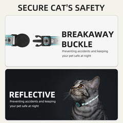 Collar ajustable Furrigo AirTag para gatos en crecimiento.