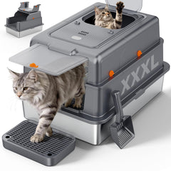 Caja Furtime XXXL con tapa plegable para facilitar la limpieza.