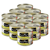 Fussie Cat Atún con Gambas en Aspic: lata visible, sabor premium