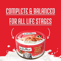 Caja de 24 latas Fussie Cat con tapa, fácil de almacenar.