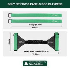 FXW Easy-Carry Straps durabilidad de poliéster de alta resistencia