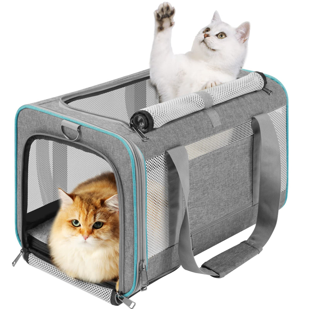 GAPZER carrier para gato grande con manija acolchada para transporte cómodo.