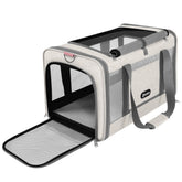 Transportín GAPZER para gato con ventilación 360° y flujo de aire constante.