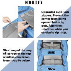 GAPZER portador plegable para gatos: guardado fácil y transporte cómodo