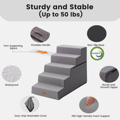 Gardner Pet escalera plegable de uso versátil para cama y sofá.