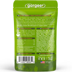 Gargeer dieta completa, granos premium para nutrición diaria de cangrejos ermitaños