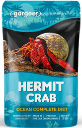 Gargeer dieta oceano para cangrejo ermitaño, balance en la botella para una alimentación estable.