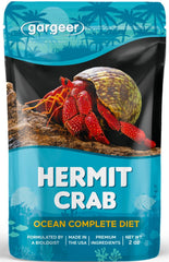 Gargeer dieta oceano para cangrejo ermitaño, balance en la botella para una alimentación estable.