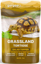 Gargeer suplemento alimentario para tortuga desértica en bote, nutrición esencial.