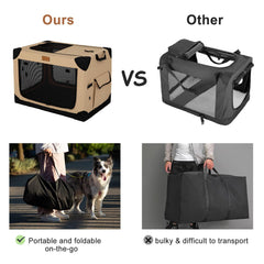 Transporte cómodo de la jaula Garnpet plegable en la mano