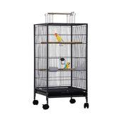GarveeHome jaula para aves pequeñas, vista frontal, ideal para seguridad y acceso fácil.