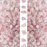 Gemshan fragmentos de cuarzo rosado 7-9mm para decoración y energía suave