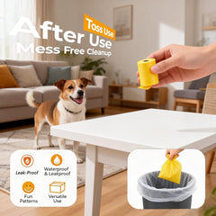 Bolsas Generic perforadas para caca de perros, acceso rápido durante la limpieza.
