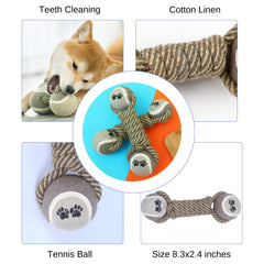 Generic juguete con pelotas de tenis para perros, ideal para juego de traer.
