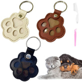 Generic llavero pelo de mascotas con forma de pata, ideal para recordar a tu perro o gato.