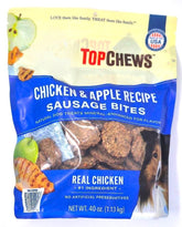 Top Chews pollo manzana, empaque 40 oz, recompensa sabrosa para perros en entrenamiento