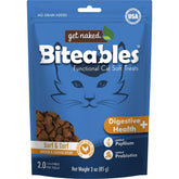 Get Naked Biteables, bolsa frontal, fácil almacenamiento para premios de gato.