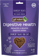 Get Naked Digestive Health tentempiés crujientes, envase hermético para conservar frescura.