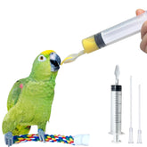 Jeringa de alimentación Giiiiump con cuchara integrada para aves, sin derrames.