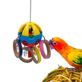 Juguete de bola de plástico GILYGI para aves, duradera para masticar y jugar