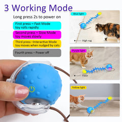 Giociv bola-juguete para gatos: tres modos de juego para gatos exploradores.
