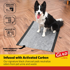 Glad almohadillas entrenamiento perros absorbente de doble capa para derrames