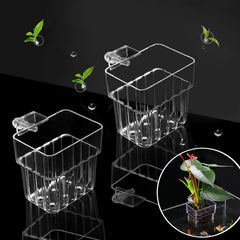 GLEFLE soporte de plantas para acuario, colgante superior, mejora la decoración.