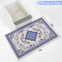 Capa impermeable de la alfombrilla Glittme evita filtraciones en el suelo.