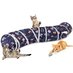 Glittme Cat Tunnel en forma de S ofrece espacio para moverse con comodidad