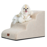 GoGoBunny escalera para perros de tres pasos ideal para subir al sofá con seguridad