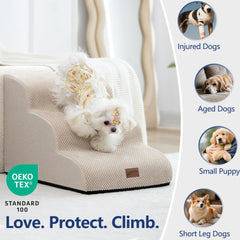 GoGoBunny escalera para perros en interior facilita subir y bajar sin esfuerzo