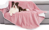 gogobunny manta impermeable para cama rosa protegiendo la cama de líquidos