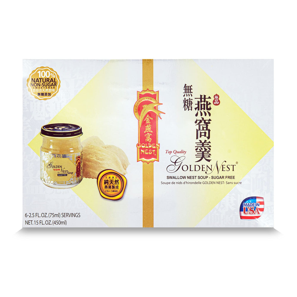 Golden Nest Sopa Nido Pajaro 75ml, textura suave para cena reconfortante.